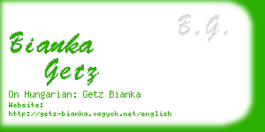 bianka getz business card